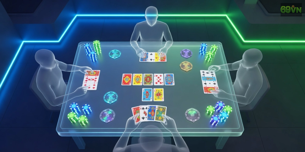 Minh họa gameplay Phỏm hấp dẫn trên nền tảng 69vn