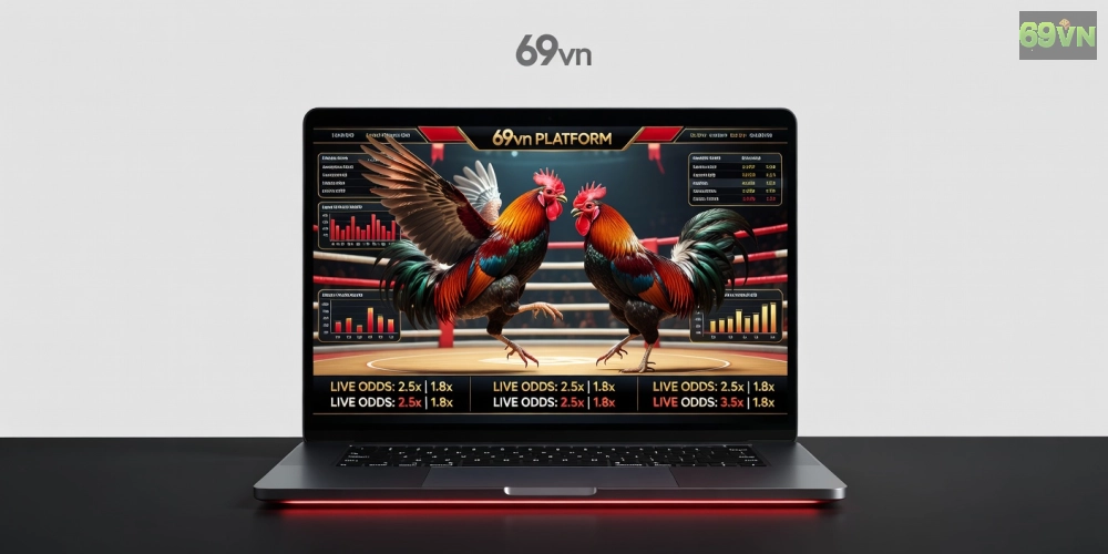 Khái niệm đá gà casino trực tiếp 69vn được minh họa qua giao diện cá cược hiện đại